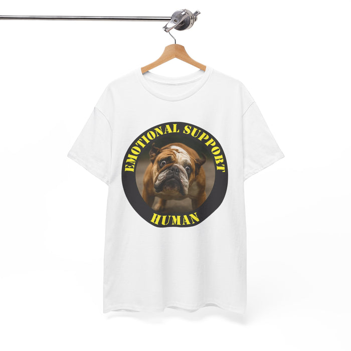 Emotional Support Human T-Shirt — Funny Dog Rescue Tee for Dog Lovers