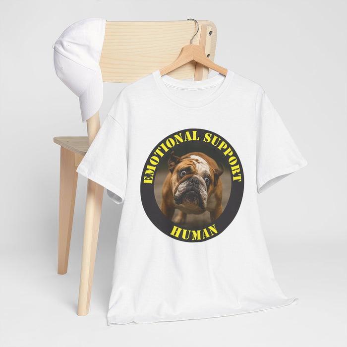 Emotional Support Human T-Shirt — Funny Dog Rescue Tee for Dog Lovers