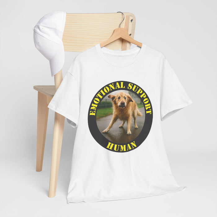 Emotional Support Human T-Shirt — Cute Dog Photo Tee