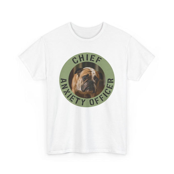 Chief Anxiety Officer T-Shirt — Funny Dog Graphic Tee
