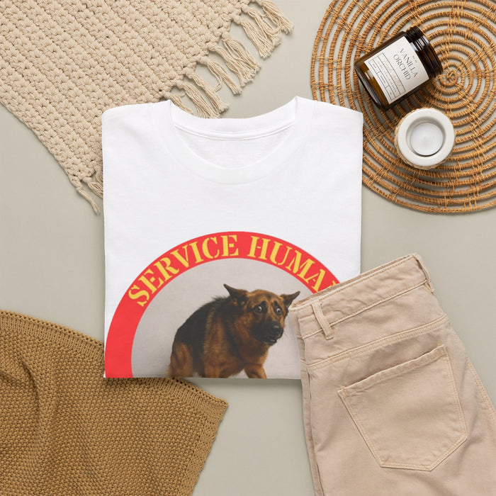 Service Human “Do Not Pet” Tee — Funny German Shepherd Pet Humor T-Shirt