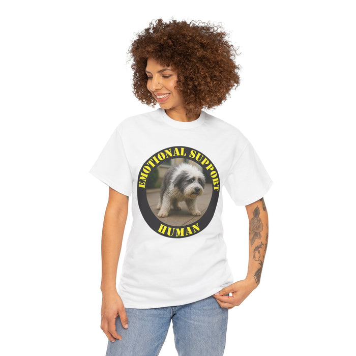 Emotional Support Human T-Shirt – Cute Puppy Rescue Shirt