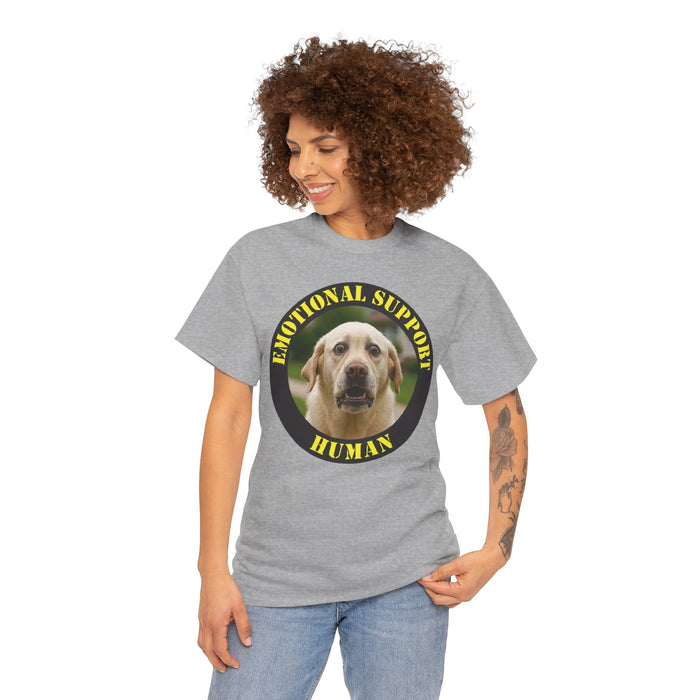 Emotional Support Human T-Shirt — Cute Labrador Pet Therapy Tee