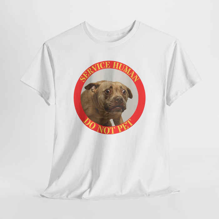 Service Dog Tee — "Service Human Do Not Pet" Graphic T‑Shirt