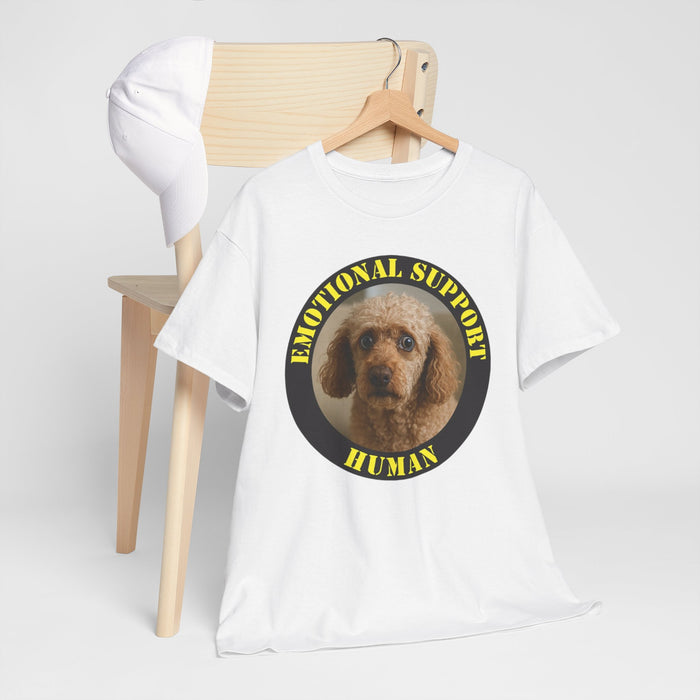 Emotional Support Human T-Shirt — Cute Poodle Pet Lover Tee