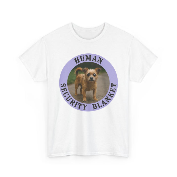 Human Security Blanket T-Shirt — Cute Puppy Graphic Tee