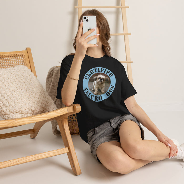 Certified Velcro Dog T‑Shirt — Funny Shih Tzu Pet Lover Tee