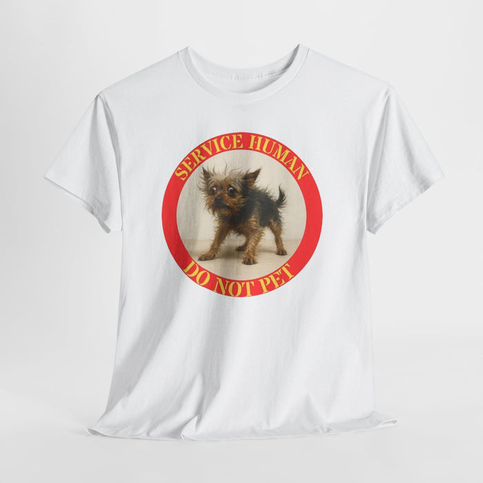 Service Human Do Not Pet T-Shirt — Cute Rescue Dog Graphic Tee