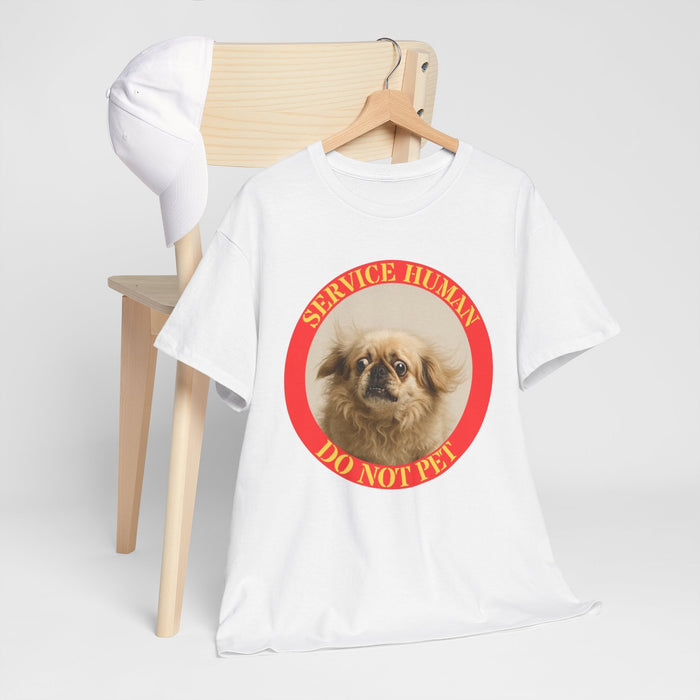 Service Human “Do Not Pet” T-Shirt – Cute Pekingese Service Human Tee