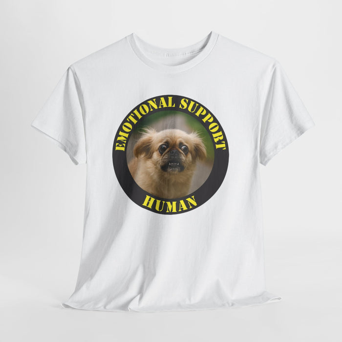 Emotional Support Human T-Shirt — Funny Pug Pet Lover Tee