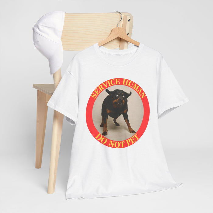 Service Human Do Not Pet T-Shirt - Service Dog Awareness Tee