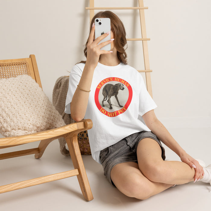 Service Human “Do Not Pet” T‑Shirt — Funny Service Dog Parody Tee