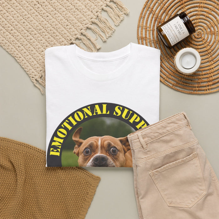 Emotional Support Human T-Shirt – Cute Dog Photo Tee