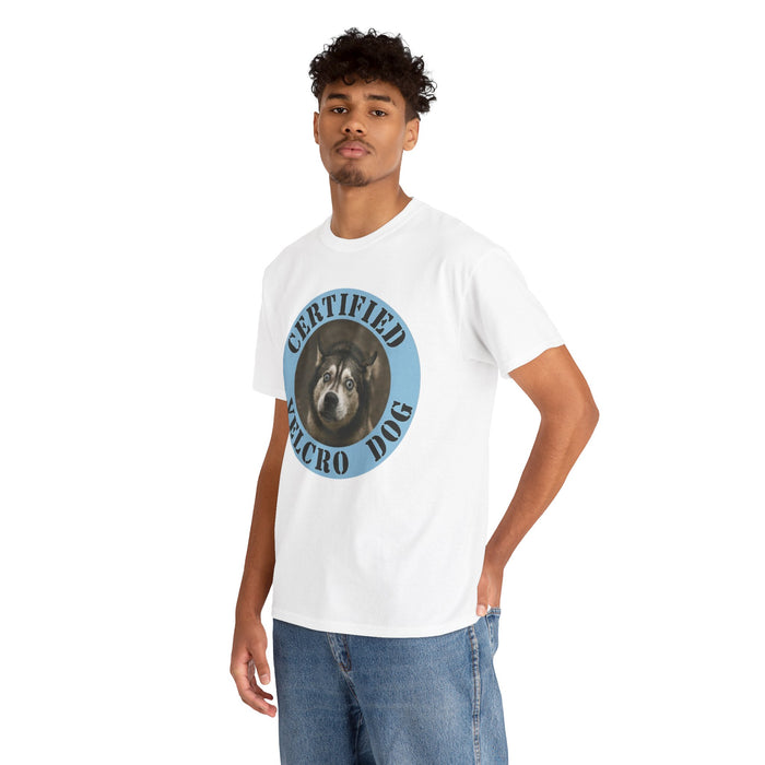 Certified Velcro Dog T‑Shirt — Funny Dog Lover Tee