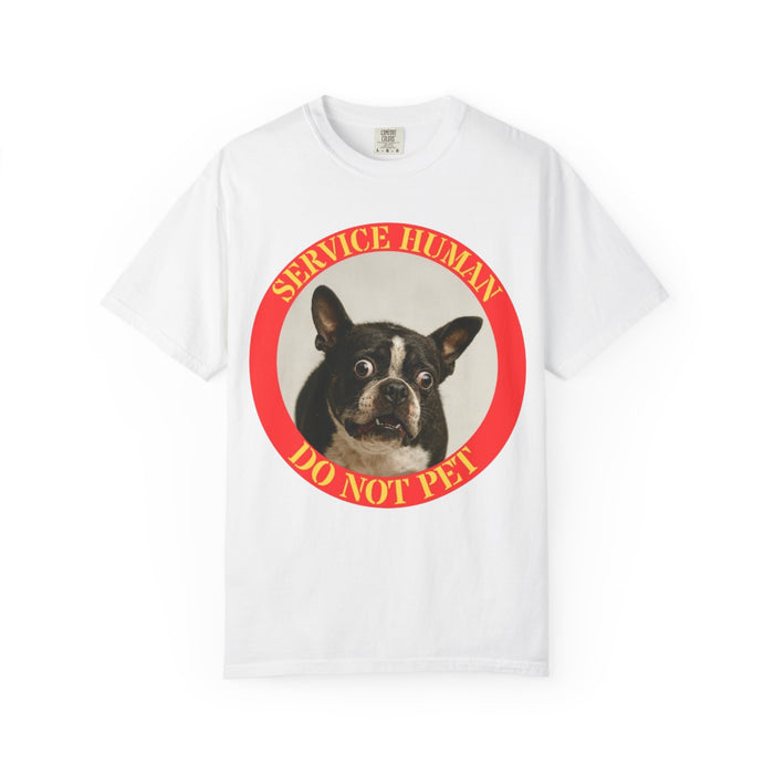Service Human 'Do Not Pet' T-Shirt — Funny Service Dog Design