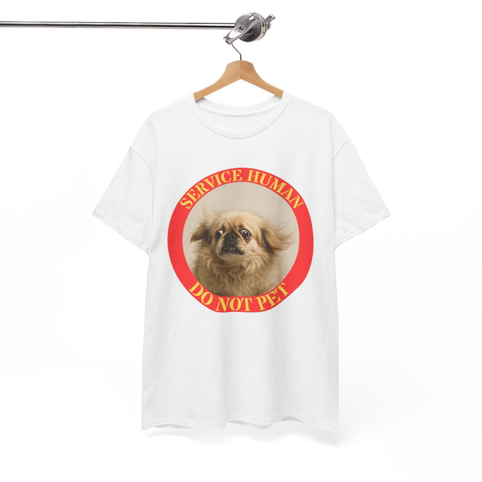 Service Human “Do Not Pet” T-Shirt – Cute Pekingese Service Human Tee