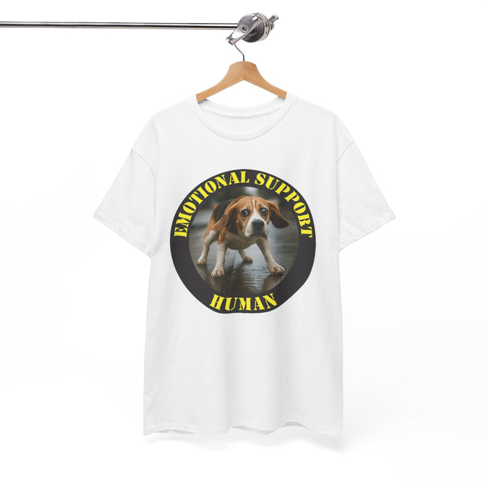 Emotional Support Human T‑Shirt – Funny Dog Therapy Tee