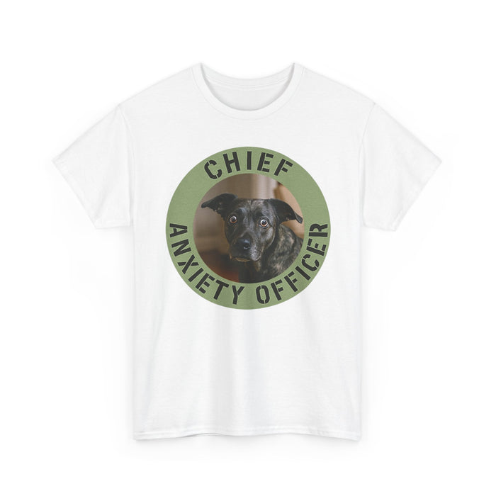 Chief Anxiety Officer Tee — Funny Dog Rescue Lover Shirt