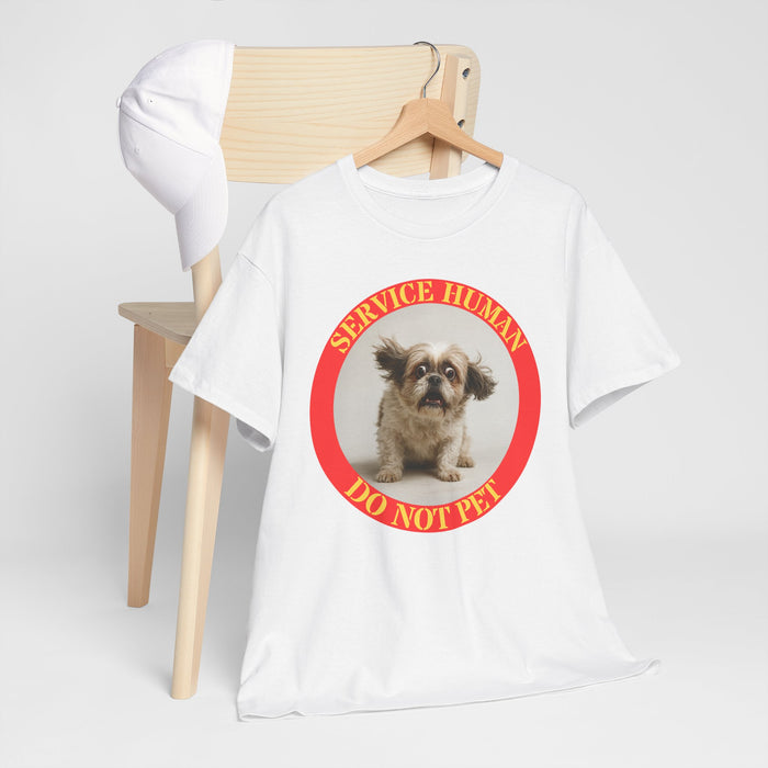 Service Human Do Not Pet T-Shirt — Funny Service Dog Design