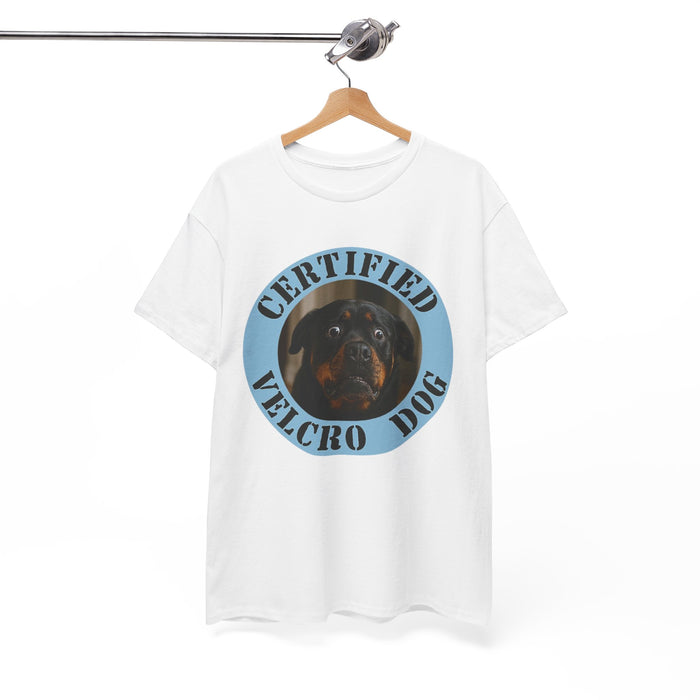 Certified Velcro Dog T-Shirt — Funny Rottweiler Tee for Dog Lovers