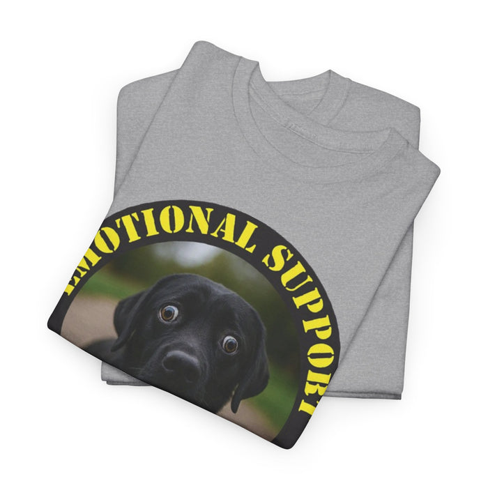 T-Shirt — “Emotional Support Human” Black Lab Graphic Tee