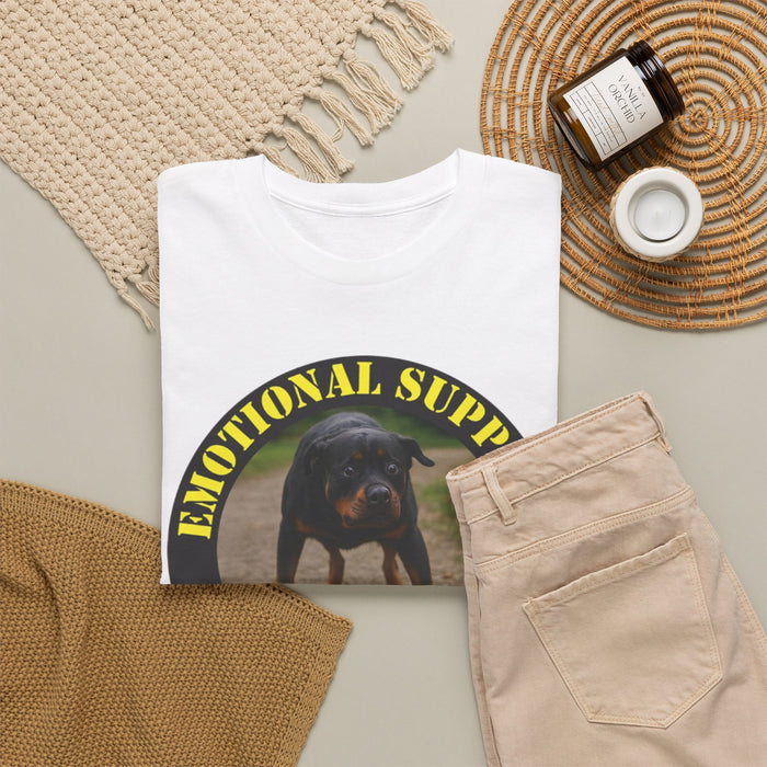 Emotional Support Human T-Shirt – Funny Rottweiler Dog Tee