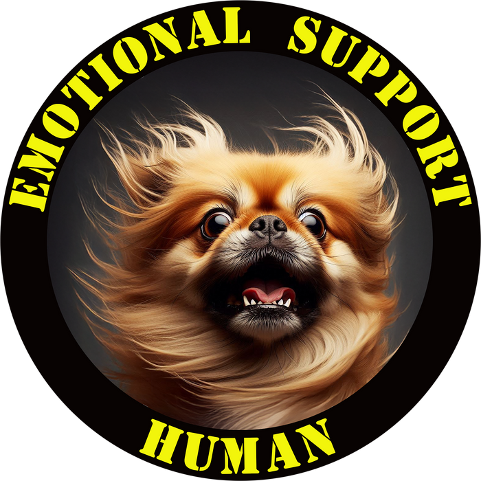 Emotional Support Human Tee - Unisex Cotton Shirt, Funny Dog Lover Gift, Pet Parent Apparel, Quirky Graphic Tee, Supportive Humor Wear