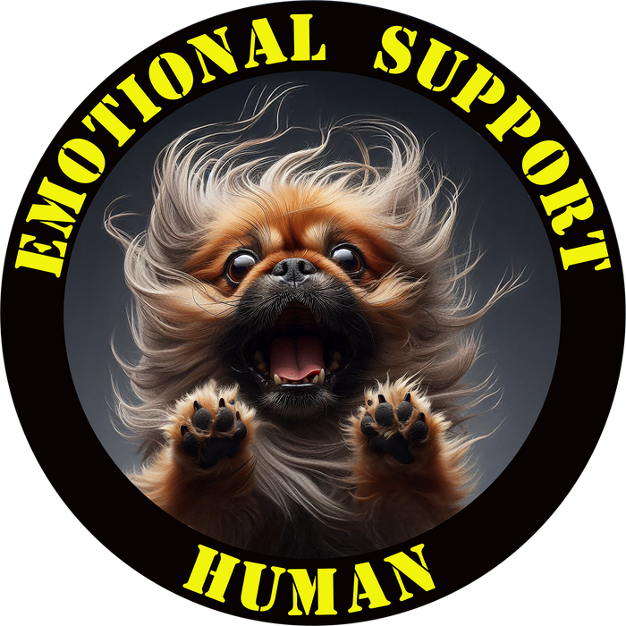 Emotional Support Human Tee - Unisex Cotton Shirt, Funny Dog Lover Gift, Pet Parent Apparel, Quirky Graphic Tee, Supportive Humor Wear
