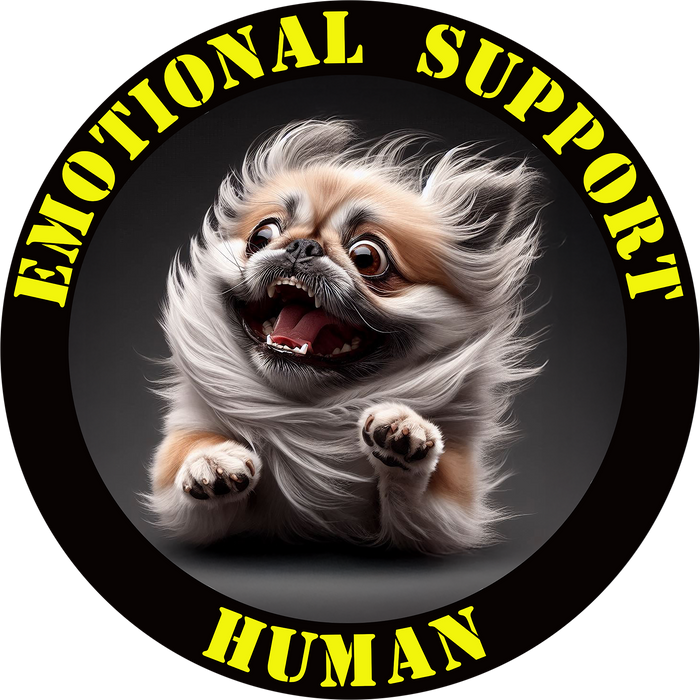 Emotional Support Human Tee - Unisex Cotton Shirt, Funny Dog Lover Gift, Pet Parent Apparel, Quirky Graphic Tee, Supportive Humor Wear