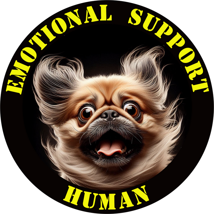 Emotional Support Human Tee - Unisex Cotton Shirt, Funny Dog Lover Gift, Pet Parent Apparel, Quirky Graphic Tee, Supportive Humor Wear