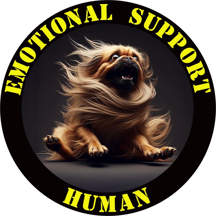 Emotional Support Human Tee - Unisex Cotton Shirt, Funny Dog Lover Gift, Pet Parent Apparel, Quirky Graphic Tee, Supportive Humor Wear