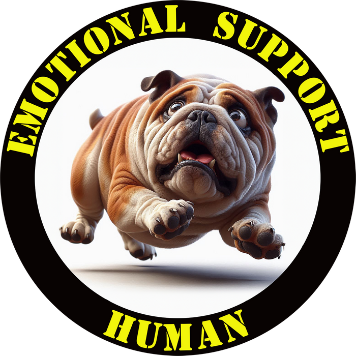 Emotional Support Human Tee - Unisex Cotton Shirt, Funny Dog Lover Gift, Pet Parent Apparel, Quirky Graphic Tee, Supportive Humor Wear