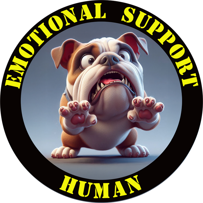 Emotional Support Human Tee - Unisex Cotton Shirt, Funny Dog Lover Gift, Pet Parent Apparel, Quirky Graphic Tee, Supportive Humor Wear