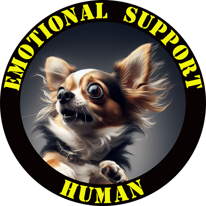 Emotional Support Human Tee - Unisex Cotton Shirt, Funny Dog Lover Gift, Pet Parent Apparel, Quirky Graphic Tee, Supportive Humor Wear