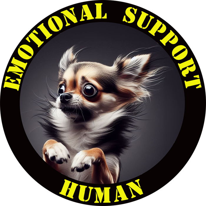 Emotional Support Human Tee - Unisex Cotton Shirt, Funny Dog Lover Gift, Pet Parent Apparel, Quirky Graphic Tee, Supportive Humor Wear