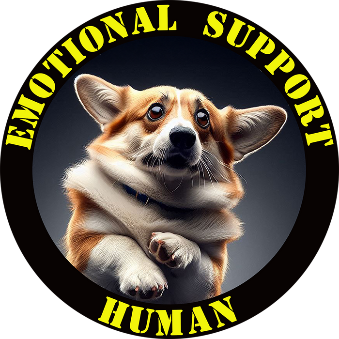 Emotional Support Human Tee - Unisex Cotton Shirt, Funny Dog Lover Gift, Pet Parent Apparel, Quirky Graphic Tee, Supportive Humor Wear