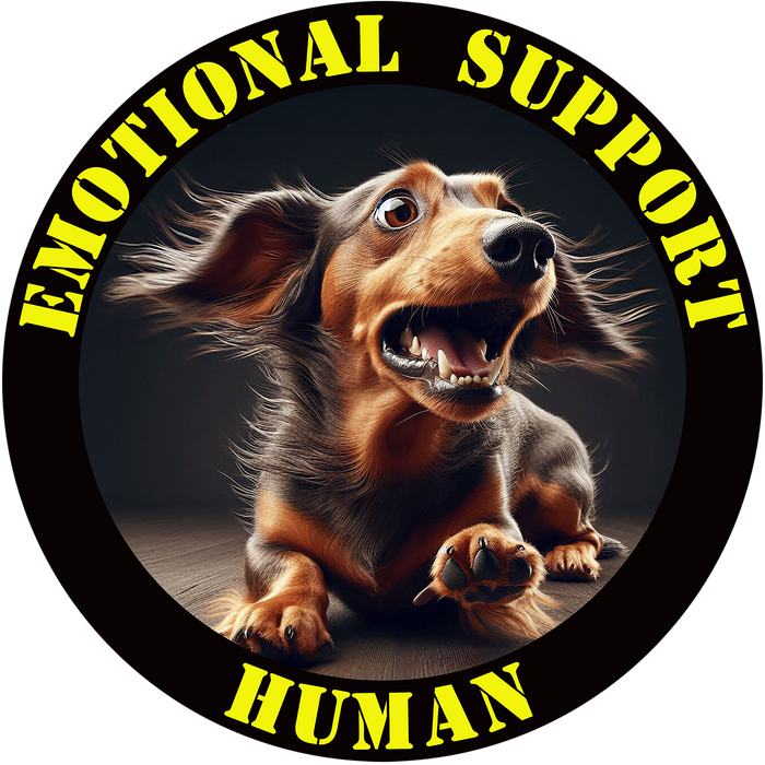 Emotional Support Human Tee - Unisex Cotton Shirt, Funny Dog Lover Gift, Pet Parent Apparel, Quirky Graphic Tee, Supportive Humor Wear