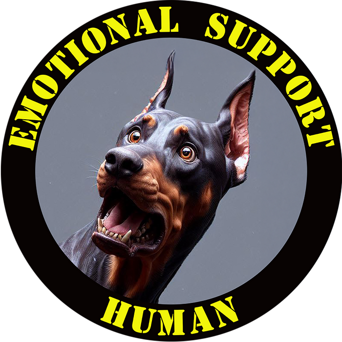 Emotional Support Human Tee - Unisex Cotton Shirt, Funny Dog Lover Gift, Pet Parent Apparel, Quirky Graphic Tee, Supportive Humor Wear