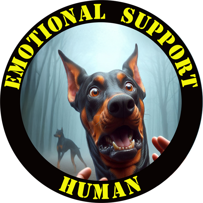 Emotional Support Human Tee - Unisex Cotton Shirt, Funny Dog Lover Gift, Pet Parent Apparel, Quirky Graphic Tee, Supportive Humor Wear