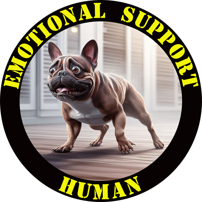 Emotional Support Human Tee - Unisex Cotton Shirt, Funny Dog Lover Gift, Pet Parent Apparel, Quirky Graphic Tee, Supportive Humor Wear