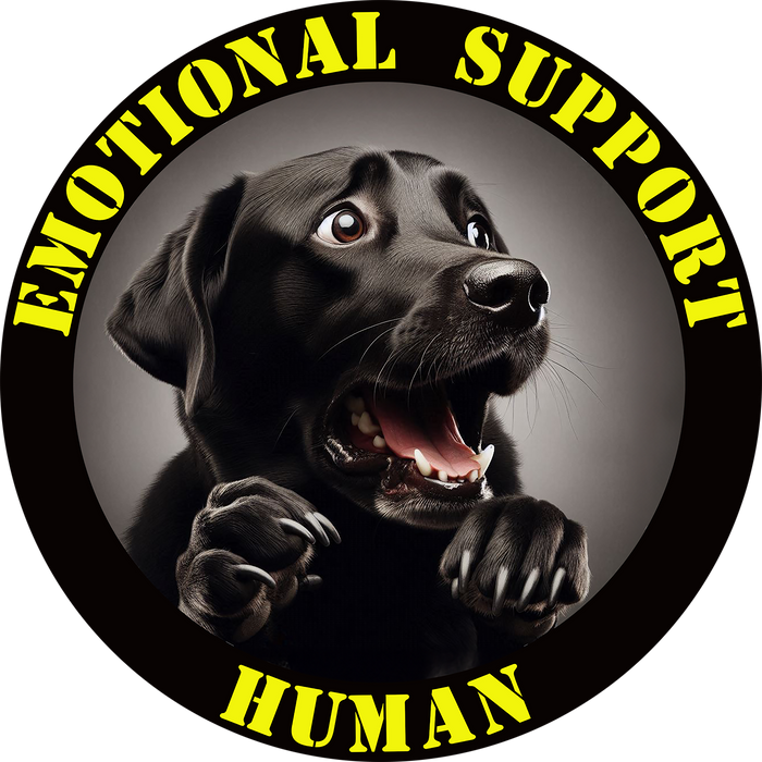 Emotional Support Human Tee - Unisex Cotton Shirt, Funny Dog Lover Gift, Pet Parent Apparel, Quirky Graphic Tee, Supportive Humor Wear