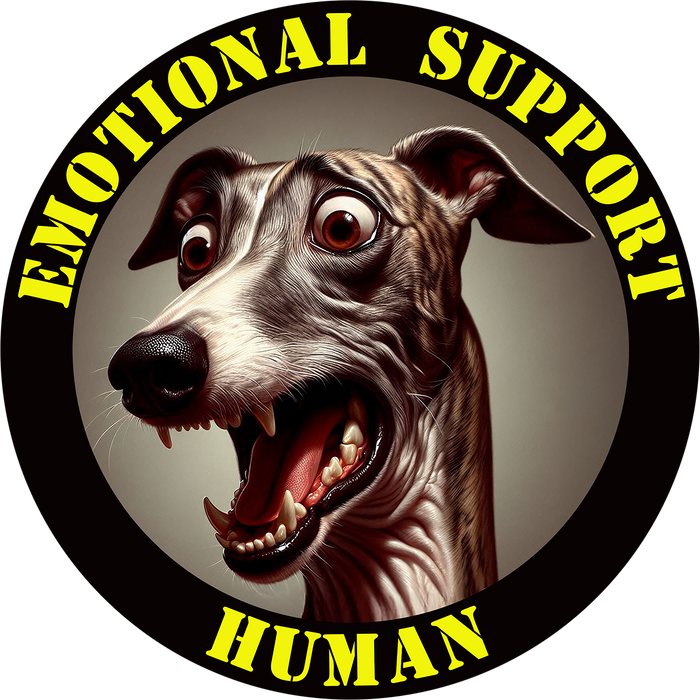 Emotional Support Human Tee - Unisex Cotton Shirt, Funny Dog Lover Gift, Pet Parent Apparel, Quirky Graphic Tee, Supportive Humor Wear