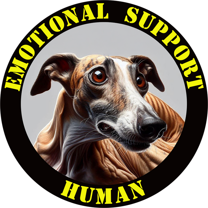 Emotional Support Human Tee - Unisex Cotton Shirt, Funny Dog Lover Gift, Pet Parent Apparel, Quirky Graphic Tee, Supportive Humor Wear