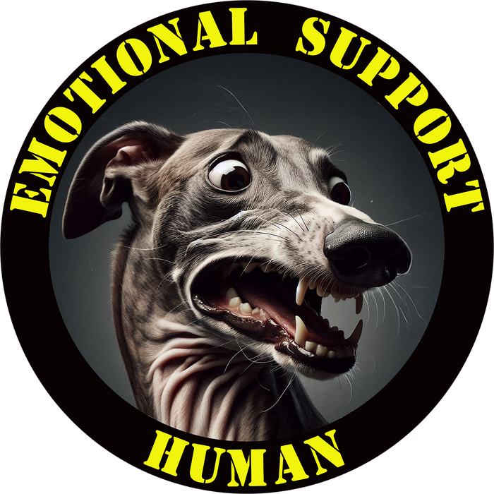 Emotional Support Human Tee - Unisex Cotton Shirt, Funny Dog Lover Gift, Pet Parent Apparel, Quirky Graphic Tee, Supportive Humor Wear