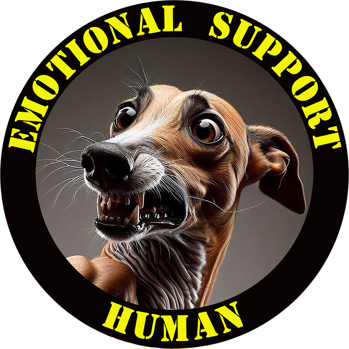 Emotional Support Human Tee - Unisex Cotton Shirt, Funny Dog Lover Gift, Pet Parent Apparel, Quirky Graphic Tee, Supportive Humor Wear