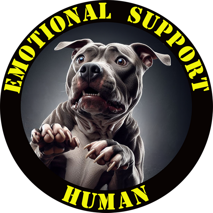 Emotional Support Human Tee - Unisex Cotton Shirt, Funny Dog Lover Gift, Pet Parent Apparel, Quirky Graphic Tee, Supportive Humor Wear