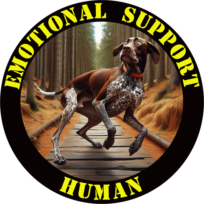 Emotional Support Human Tee - Unisex Cotton Shirt, Funny Dog Lover Gift, Pet Parent Apparel, Quirky Graphic Tee, Supportive Humor Wear
