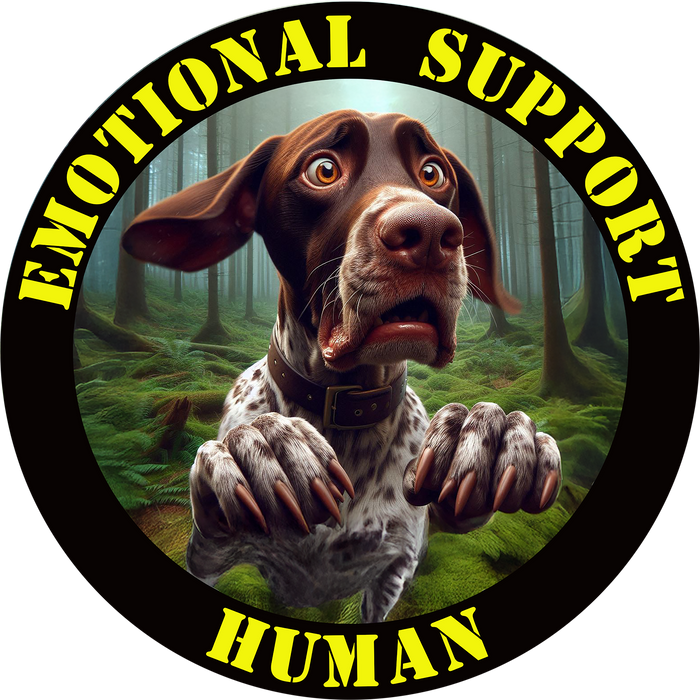 Emotional Support Human Tee - Unisex Cotton Shirt, Funny Dog Lover Gift, Pet Parent Apparel, Quirky Graphic Tee, Supportive Humor Wear