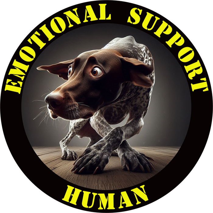 Emotional Support Human Tee - Unisex Cotton Shirt, Funny Dog Lover Gift, Pet Parent Apparel, Quirky Graphic Tee, Supportive Humor Wear