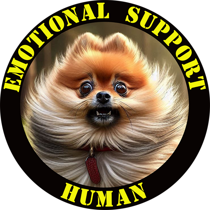Emotional Support Human Tee - Unisex Cotton Shirt, Funny Dog Lover Gift, Pet Parent Apparel, Quirky Graphic Tee, Supportive Humor Wear
